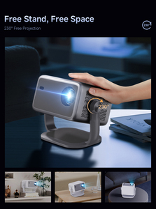 Nuevo diseño Premium L018 3D 320 ANSI 4K BT Wifi LCD portátil Auto Keystone corrección proyector para películas <span class=keywords><strong>en</strong></span> casa - Product Image 2