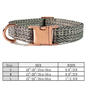 Collar para Perro, Collar de Metal con Hebilla de Liberación Rápida para Perros Grandes, Lindo Collar de Nailon para Perro con Nombre y Número de Teléfono - Product Image 2