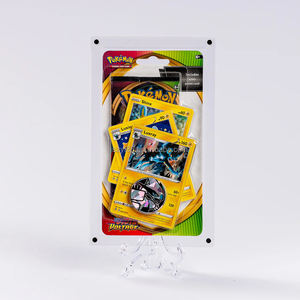 定制透明高级磁性亚克力口袋妖怪TCG泡罩1-助推器包促销和硬币展示盒 - Product Image 1