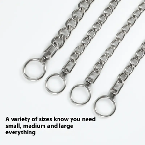 Collar de cadena P de acero inoxidable giratorio 360 para perros pequeños, medianos y grandes y collar de perro Collar de entrenamiento para perros - Product Image 2