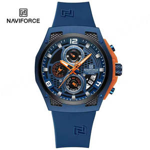 Nouvelle montre chronographe à quartz pour homme 8051 Sport Business 40 mm, bracelet en acier inoxydable, marque tendance, directement de l'usine - Product Image 1