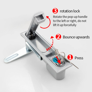 Cerradura de Llave con Cilindro de Aleación de Zinc para Gabinetes Eléctricos, Racks de Servidores, Cajas de Distribución, Gabinetes Industriales, ANSI Grado 2 MS818 - Product Image 5