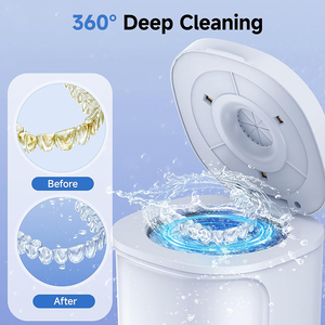 Nouveaux produits 2026 : Nettoyeur ultrasonique mini 4 modes UV avec réservoir en acier inoxydable de 200 ml pour le <span class=keywords><strong>nettoyage</strong></span> des appareils dentaires et des <span class=keywords><strong>lunettes</strong></span> - Product Image 4