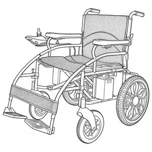 Cadeira de Rodas Motorizada Leve Portátil Elétrica para Adultos com Controle Inteligente - Product Image 2