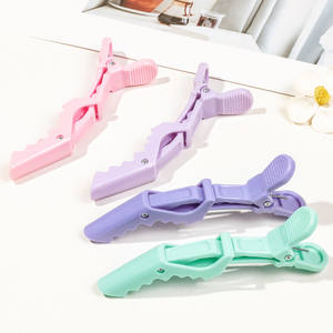 คลิปหนีบผมสำหรับร้านทำผมสี6ชิ้น/เซ็ตคลิปหนีบผมทำจากพลาสติกสีได้11.5ซม. คลิปหนีบผมสั่งทำสีได้ - Product Image 4