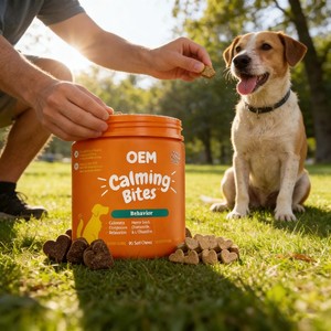 Bocadillos Calmantes para Perros de Marca Privada, Masticables Suaves, Probióticos, Altos en Proteínas, Omega-3 de Rápida Absorción, Mantienen la Flora Intestinal, Cuidado Digestivo, Refuerzo - Product Image 4