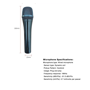 <strong>E945</strong> Professional Dynamic Handheld Microphone XLR Connector 4m Cable-Lightweight Noise Cancelling for Karaoke Recording Speech - Product Image 4
