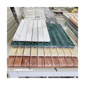 Piastrella da parete in marmo naturale travertino mosaico travertin piastrella a mosaico in travertino invecchiato classico - Product Image 2