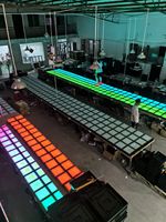 Fabricant de piste de danse lumineuse magnétique interactive à LED imperméable et sensible à la couleur pour les rassemblements, les mariages, les places