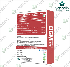 Tabletas y Cápsulas Nutracéuticas para el Cuidado del Corazón de la Mejor Calidad, Aprobadas por la USFDA, Fabricación de Marca Privada por Terceros - Product Image 2