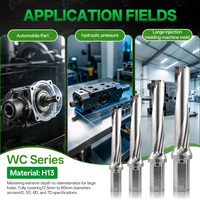 Foret indexable WC Série 4D H13 U-Drill à refroidissement interne, haute rigidité, pour opération de perçage en centre d'usinage CNC