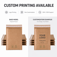 Enveloppes matelassées en papier kraft brun biodégradable en gros, OEM, antichoc, pour smartphones, gadgets numériques, emballages de colis