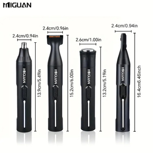 Kit de <span class=keywords><strong>tondeuse</strong></span> à cheveux professionnelle 4-en-1 rechargeable par USB, <span class=keywords><strong>tondeuse</strong></span> à poils du nez et des oreilles, rasoir à barbe et à sourcils, outil de toilettage pour hommes, usage domestique - Product Image 4