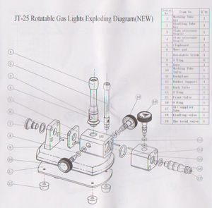 Micro Bruciatore Bunsen a Doppio Tubo Rotante a Gas Propano - Product Image 5