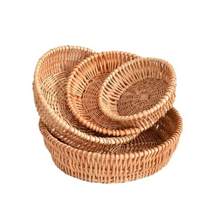 Steamed bun <b>basket</b>, willow woven storage <b>basket</b>, woven <b>basket</b>, fruit snack <b>bread</b> <b>basket</b>, desktop toy storage <b>basket</b>, pure - Product Image 4