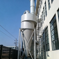 Séparateur cyclonique industriel certifié CE à haut débit d'air (CFM) avec convoyeur à cendres pour usine de traitement de pierre en carrière