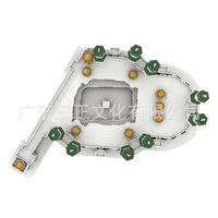 Puzzle 3D en papier de la Grande Mosquée de La Mecque, modèle d'architecture saoudienne, jouet d'assemblage DIY, Kaaba pour enfants