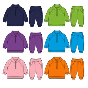 Conjunto <span class=keywords><strong>de</strong></span> Ropa para Niño Novedad Ropa para Bebé y Niño <span class=keywords><strong>de</strong></span> Primavera y Otoño con Sudadera <span class=keywords><strong>de</strong></span> Cuello Alto Tipo Pulóver <span class=keywords><strong>de</strong></span> Dos Piezas - Product Image 4