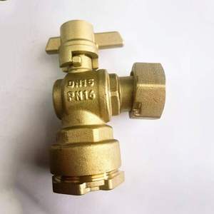 Moule auto-propriétaire 1/2 "3/4" 1 "filetage BSP CW617N vanne d'angle verrouillable en laiton - Product Image 2