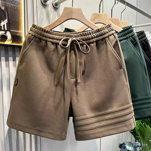 Shorts en coton rayés de qualité supérieure, de créateurs américains, décontractés, amples, pour hommes - Product Image 4
