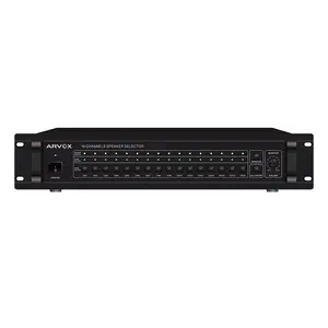 Sistema amplificador de alto-falante RT-16MXM pa, interruptor multi seletor de sinal de áudio digital com monitor e alarme de entrada de fonte de beep