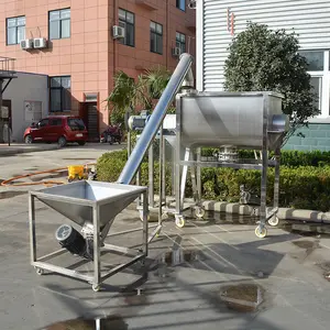 Ribbon Rice Mixer Industrial Mixer 100 Liters For Making Scrubs Vertical Mixer Machines