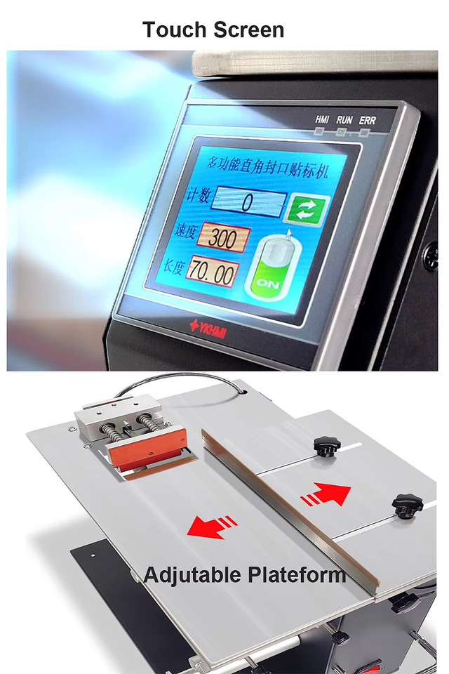 Multifunctional Right Angle Sealing Labeling Machine Semi-automatic ...