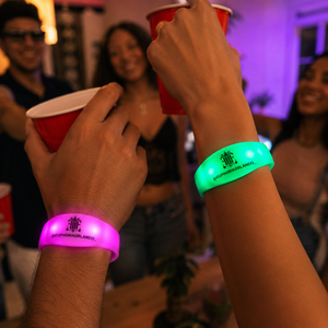 Bracelet LED RVB programmable Sincen à double bande pour événements, solution d'éclairage de festival avec contrôle à distance pour une expérience spectaculaire - Product Image 2