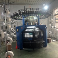 Machine à tricoter circulaire double jacquard industrielle à grande vitesse pour la fabrication de couvertures en tissu éponge, neuve et originale