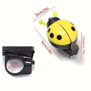 กระดิ่งจักรยานลายเต่าทองน่ารักแบบขายส่ง พร้อมแตรจักรยานลายด้วงหลากสี สำหรับจักรยานเสือภูเขา จักรยานทั่วไป และสกูตเตอร์ - Product Image 6