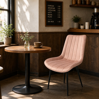 Chaise rembourrée à dossier en forme de cuillère, solutions OEM/ODM personnalisées pour les collections de salle à manger et les acheteurs de sièges commerciaux