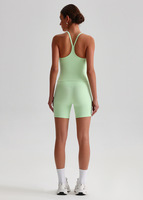 Ensemble deux pièces de sport pour femme, short taille haute, vêtements de sport de marque personnalisée