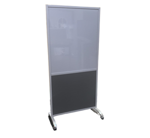 Diviseur de tableau blanc en bois durable avec tableau d'écriture magnétique pour cloisons et écrans de bureau amovibles - Product Image 1