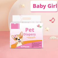 Couches jetables super absorbantes, douces et respirantes pour chiens, protection contre les règles et l'incontinence