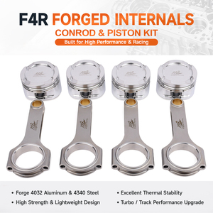 Kit de bielles et pistons forgés F4R Turbo de 83 mm pour moteur 2.0T F4RT Renault <span class=keywords><strong>Laguna</strong></span> 2/Mégane <span class=keywords><strong>3</strong></span>/Fluence <span class=keywords><strong>GT</strong></span>/Espace – Amélioration - Product Image 1