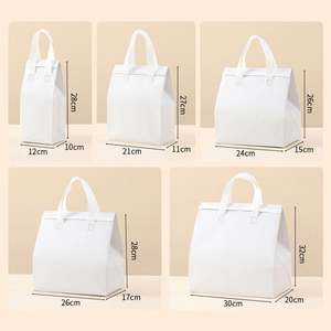 Custom Food Coffee Delivery Packaging Insulated <b>Bags</b> Portable <b>Lunch</b> <b>Bag</b> for Students Portable Orange Takeaway Cooler <b>Bag</b> - Product Image 3