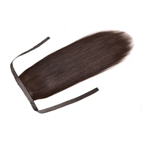 ISWEET Extensiones de Cabello Humano Natural sin Procesar Brasileño 100% Remy 9A-12A Micro-Link Ondulado Liso con Cordón de Alta Resistencia - Product Image 3