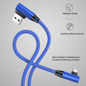 Cable de carga rápida para juegos móviles, cable macho de 5V, 3A, USB 2,0 <span class=keywords><strong>A</strong></span>, ángulo de 90 grados, tipo <span class=keywords><strong>L</strong></span> <span class=keywords><strong>A</strong></span> tipo <span class=keywords><strong>c</strong></span>, ángulo de 90 grados - Product Image 3