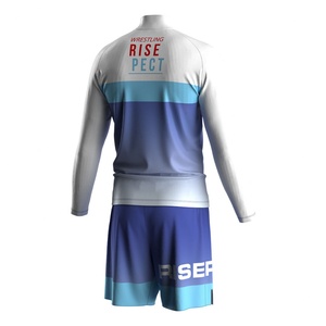 Nouvelle conception OEM ODM – Ensemble d'entraînement d'arts martiaux par sublimation – Maillots de lutte professionnels personnalisés sexy pour femmes et hommes - Product Image 2