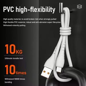 Cable USB A a USB C de Fábrica, Carga Rápida de 3A, 3 Pies, Cables de Carga Tipo C/V8 para Teléfonos - Product Image 5