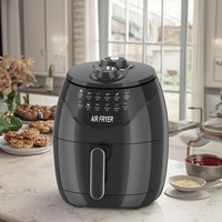 Friteuse à air automatique Offre Spéciale 4L 1500w friteuse à air électrique contrôle de la température friteuse à air domestique sans huile saine