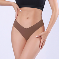 Culottes taille basse sans coutures pour femmes, coupe haute, invisibles, extensibles, pour un usage quotidien