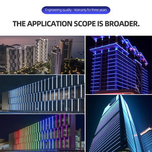 Illuminatore Lineare LED IP65 12W DC24V Bianco Caldo RGB Striscia in Alluminio Garanzia 3 Anni Alta Luminosità per Illuminazione Facciate Edifici - Product Image 6