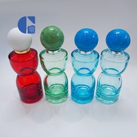 Botella de Perfume de Alta Gama de 100 ml, Colorida, Vacía, con Pulverizador y Tapa de Bola, Fabricante de Botellas de Fragancia Únicas