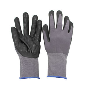 Industriële 7 oz steriele, goede <span class=keywords><strong>grip</strong></span> polyester veiligheidswerkhandschoenen, heavy duty, voor bouw, tuin en bescherming. - Product Image 4