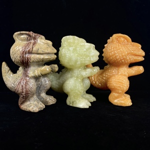 Dinosauro in Cristallo Intagliato 9-10cm, Pietra Curativa, Decorazione per la Casa, Regalo, Vendita all'Ingrosso - Product Image 2