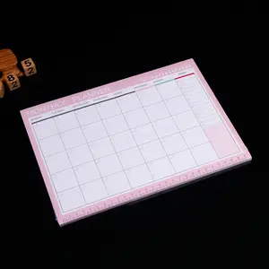 Bloc de notas de planificación mensual y semanal, regla de lista de 54 hojas de papel para hacer, Bloc de notas, Calendario sin fecha, almohadillas de escritorio