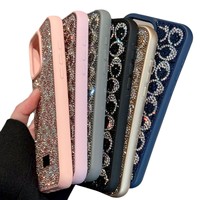 Coque de protection de luxe tendance entièrement ornée de strass pour iPhone 18 Pro Max, compatible avec les modèles iPhone 17, 16, 15, 14, 13