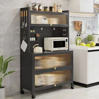 Étagère en métal pour cuisine, armoire de salle à manger, du sol au plafond, rangement à domicile, étagère de rangement multifonctionnelle pour la maison, le salon