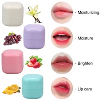 Vente en gros de rouge à lèvres carré, design boule, neutre, sans étiquette, soins quotidiens des lèvres, cosmétiques, étiquette personnalisée